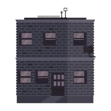 City building isolated Ilustración de archivo
