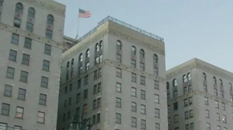 City Building Pan Up Shot (HD) Stock Footage 11330853