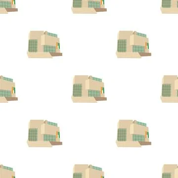City building pattern seamless vector Stock Illustration