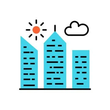City Building Vector Icon Ilustración de archivo