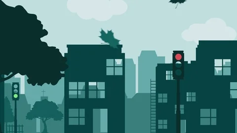 City Buildings Background 動画素材 112382550