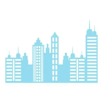 City buildings design Ilustración de archivo