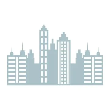 City buildings design Ilustración de archivo