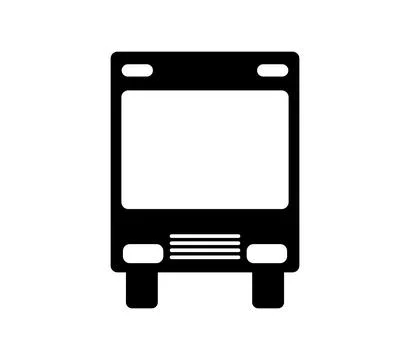 City bus icon illustrated in vector on white background Stock Illustration