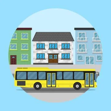 City bus Stock Illustration