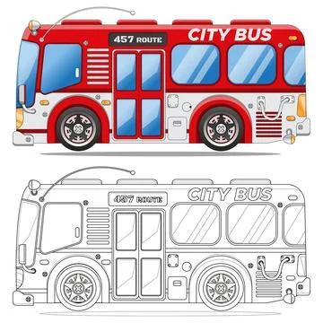 City bus. Stock Illustration