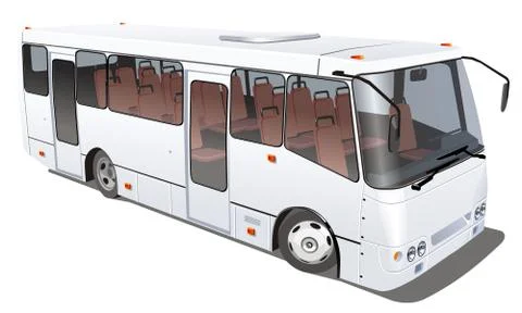 City bus isolated Stock Illustration