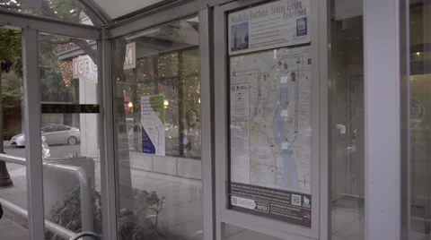 City bus stop Stock Footage 54082224