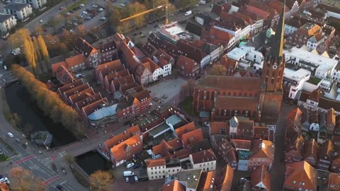 The city Buxtehude, 21614, Germany  Stock Footage 303854341