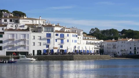 City of Cadaques in spain Stock Footage 74176511