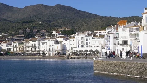 City of Cadaques in spain Stock Footage 74176527