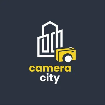City Camera Logo Stock Illustration