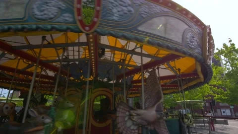 City Carousel Stock Footage 146995308