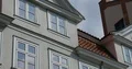 City center buildings pediments in Brunswick city at sunny day 4k or 4k+ Resolution