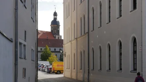The city center of Dippoldiswalde Stock-Footage 119435542