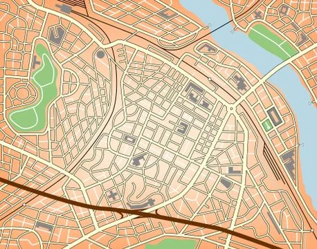 City center Illustrazione stock