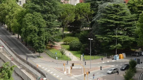 City center to Mountain range Stock Footage 60644382