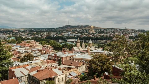 City centr, Tsminda Sameba, Tbilisi, Georgia Stock-Footage 101404453