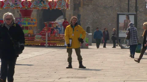 City Centre Canvasser Video stock 23906676