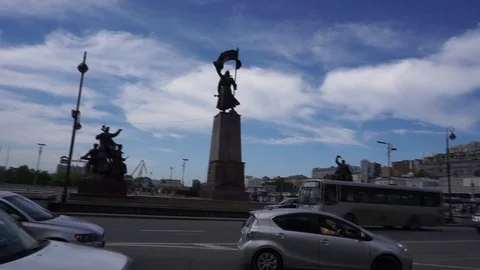 In city centre Vídeo Stock 91778606