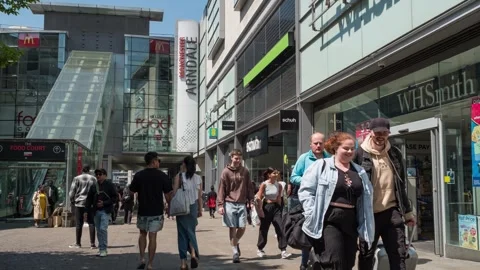 City centre of Manchester Stock Footage 243328392