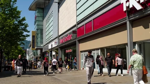 City centre of Manchester Stock Footage 243328619