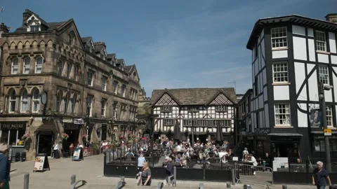 City centre of Manchester Stock Footage 244518871