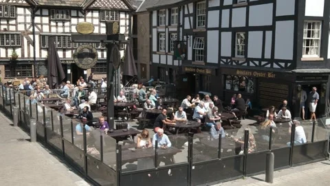 City centre of Manchester Stock Footage 244519982