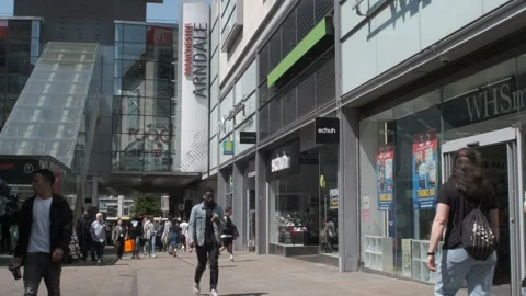 City centre of Manchester Stock Footage 244520147