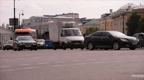 The city centre of Moscow Stock Footage 64580409