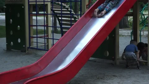 City children's playground. Stock Footage 201948643