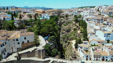 City on the cliffs Video stock 267865161