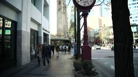 City clock. Cranse shot.  Stock Footage 10717704