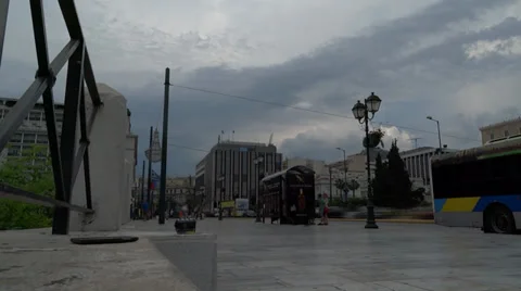 City cloud time lapse Stock Footage 39562655