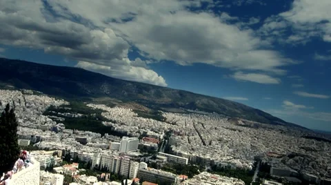 City cloud time lapse Stock Footage 39792513