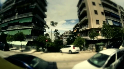 City cloud time lapse Stock Footage 40686984