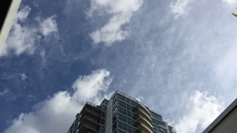 City cloud timelapse Video stock 76372013