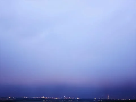 City Clouds Dusk Timelapse Video stock 10587629