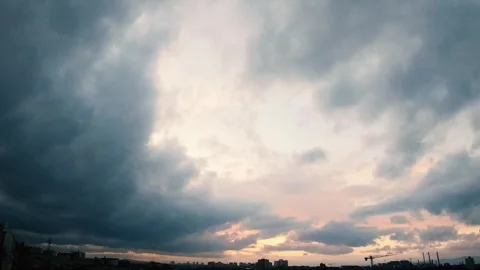 City Clouds Video stock 304430909