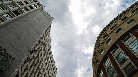 City clouds sky and sun building timelapse Stock Footage 39952870