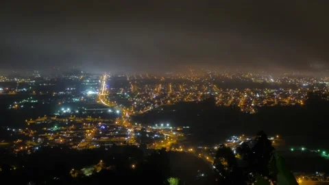 CITY  WITH CLOUDS TIME LAPSE 4K Stock Footage 158582969