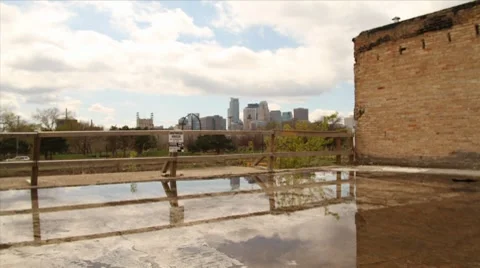 City clouds timelaps Stock Footage 8631202