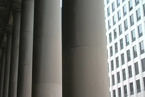 City Columns Stock Footage 22616719