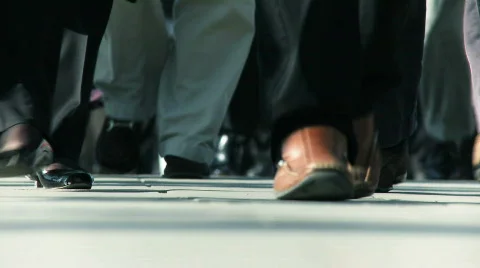City commuters slow motion Stock Footage 419093