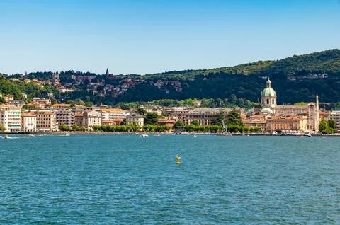 The city of Como in summer. Foto stock