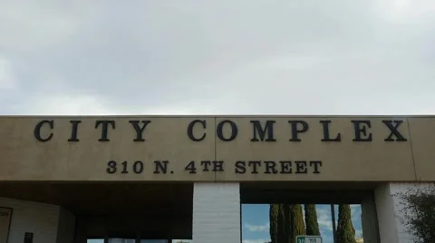City complex office building in a small town Vídeos de archivo 60362614