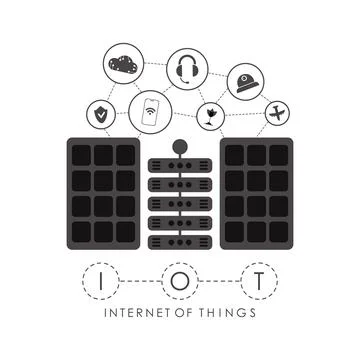 City connected to the Internet. Internet of things concept. Good for websit.. Stock Illustration