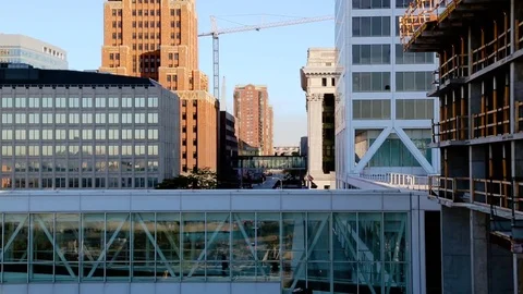 City Construction Sight Stock Footage 73498005