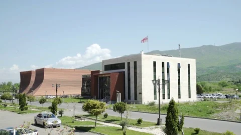 City council of Mtskheta old capital of Georgia Vídeo Stock 77550198