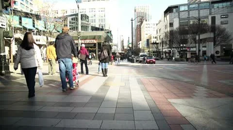 City crosswalk Stock Footage 10717661
